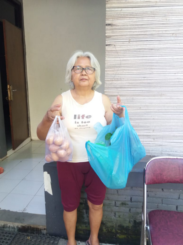 bantuan sembako untuk yg terpapar covid di gejayan
